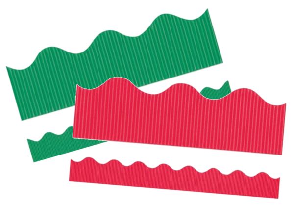 Bulletin Board Borders Red & Green